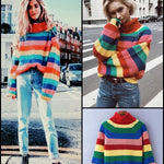BlissGirl - Rainbow Sweater - One size - Harajuku - Kawaii - Alternative - Fashion