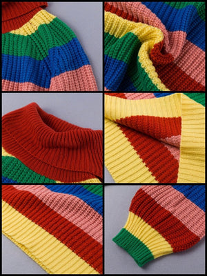 BlissGirl - Rainbow Sweater - Harajuku - Kawaii - Alternative - Fashion