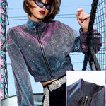 BlissGirl - Shiny Disco Jacket - L - Harajuku - Kawaii - Alternative - Fashion