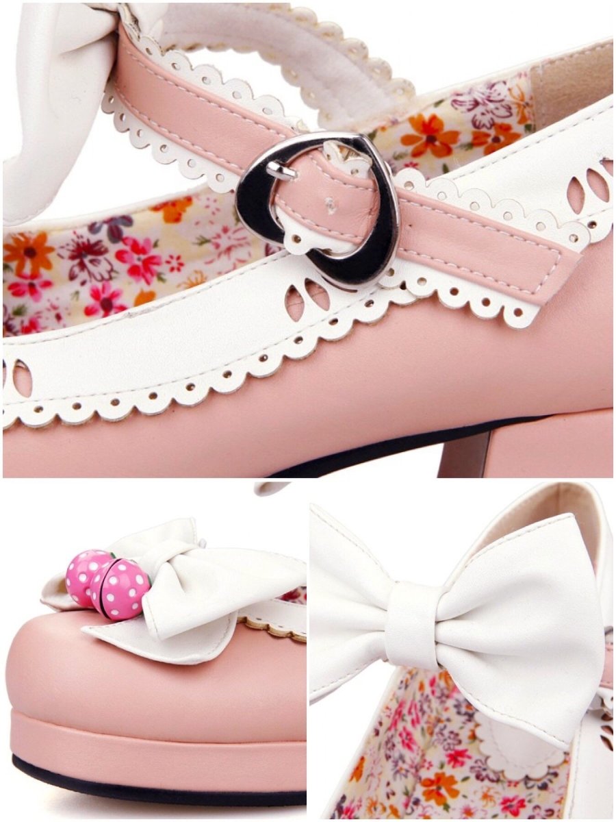 BlissGirl - Sweet Strawberry Bell Shoes - Harajuku - Kawaii - Alternative - Fashion