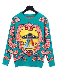 BlissGirl - UFO Sweater - Multi / One size - Harajuku - Kawaii - Alternative - Fashion