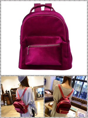 BlissGirl - Velvet-a-licious Backpack - Red - Harajuku - Kawaii - Alternative - Fashion
