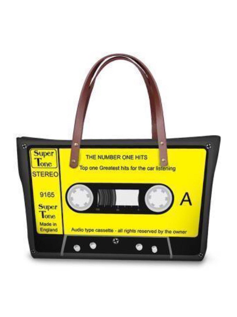 BlissGirl - Vintage Cassette Tape Shoulder Bag - Yellow - Harajuku - Kawaii - Alternative - Fashion