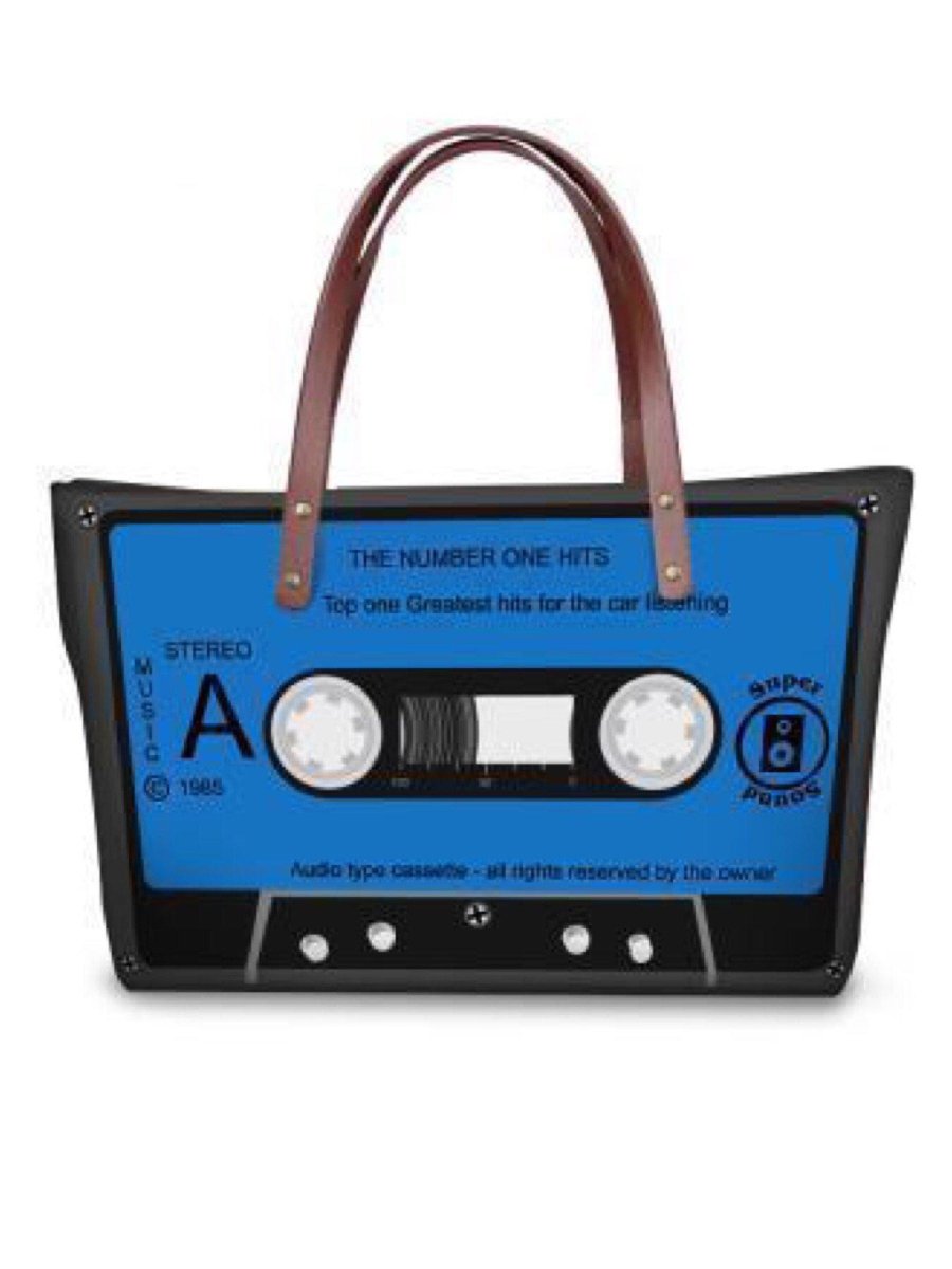 BlissGirl - Vintage Cassette Tape Shoulder Bag - Blue - Harajuku - Kawaii - Alternative - Fashion