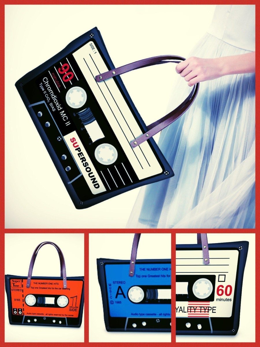 BlissGirl - Vintage Cassette Tape Shoulder Bag - Harajuku - Kawaii - Alternative - Fashion