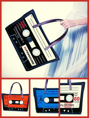 BlissGirl - Vintage Cassette Tape Shoulder Bag - Harajuku - Kawaii - Alternative - Fashion