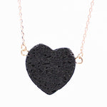BlissGirl - Volcanic Lava Rock Necklaces - Heart - Harajuku - Kawaii - Alternative - Fashion