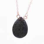 BlissGirl - Volcanic Lava Rock Necklaces - Oval - Harajuku - Kawaii - Alternative - Fashion